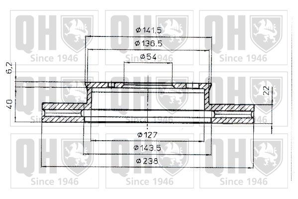 QUINTON HAZELL Тормозной диск BDC4645